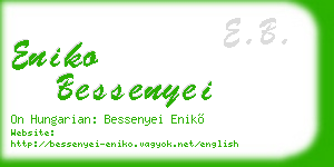 eniko bessenyei business card